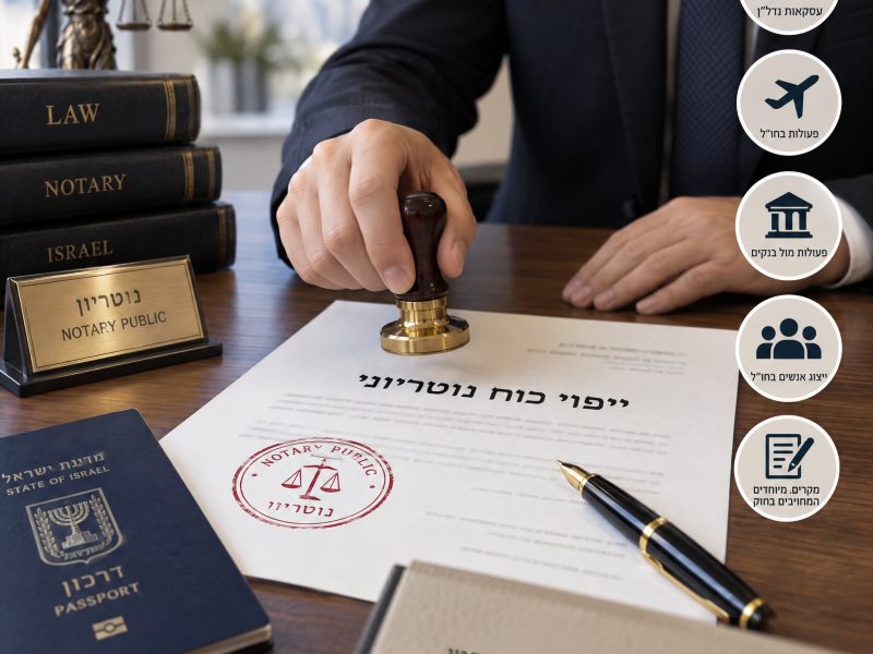 ייפוי כוח נוטריוני, ומתי החוק דורש דווקא אותו