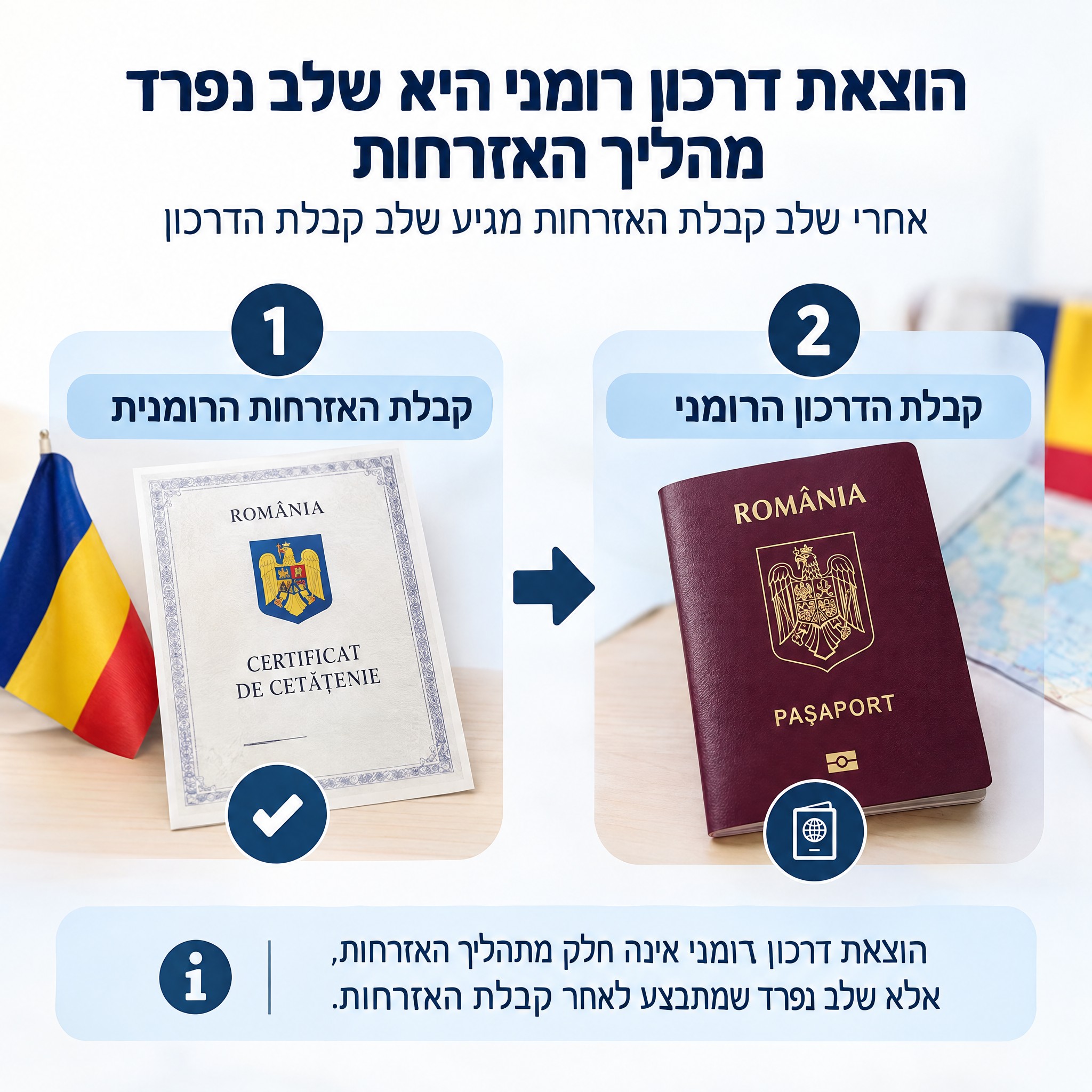 הוצאת דרכון רומני, השלב שמתחיל אחרי שהאזרחות אושרה