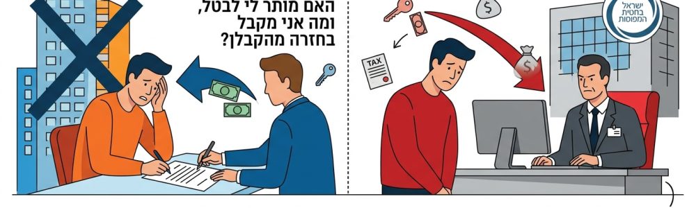 ביטול רכישת דירה מקבלן והשאלה המיסויית
